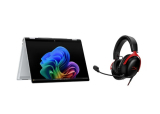 HP OmniBook X Flip x360 (14″, 2K, Core Ultra 7, 32 Go, SSD 512 Go) + Casque Hyper X Cloud III