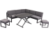 Offre flash chez Conforama – Ensemble de salon de jardin DOCA avec fonction relax, 2 poufs et table réglable en hauteur