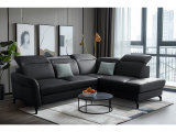 Canapé d’angle Basel (cuir véritable/cuir synthétique) chez Conforama