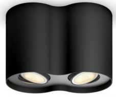 Philips Hue White Ambiance – Pillar Ceiling Light 2-Spot, Black