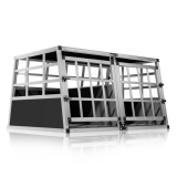 Caisse de transport pour chien Cadoca XL en aluminium (89 x 70 x 51 cm)