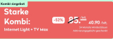 Wingo Internet Light & TV Max CHF 40.90, activation gratuite (uniquement fibre optique)