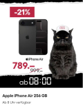 Apple iPhone Air 256 Go au meilleur prix, à partir de 8 heures chez Brack