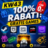 100% de réduction sur les jeux de la semaine 43