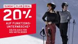 20% de réduction sur les sous-vêtements fonctionnels chez Ochsner Sport (uniquement aujourd’hui)