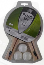 SOMBO – Tischtennis-Set Ping 2 Schläger und 3 Non-Celluloid Bälle