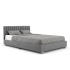 Lit rembourré DAINA 140 x 200 cm, disponible en anthracite et en blanc chez Gonser