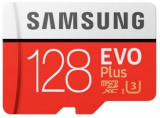 Samsung Evo Plus (2020) microSDXC Card, Class 10, UHS-I U3, 128GB