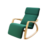 Fauteuil à bascule Ellan en vert foncé (charge maximale de 150 kg)