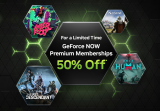 Adhésions Premium GeForce NOW (50%; 1 mois)