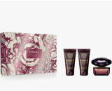 Notino : Coffret cadeau VERSACE Crystal Noir Eau de Parfum Spray 50 ml + Gel douche 50 ml + Lotion pour le corps 50 ml