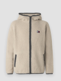 Veste polaire zippée Tommy Jeans BADGE pour homme