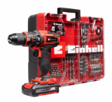 Perceuse à percussion sans fil Einhell TE-CD 18/40 LI-I avec 2 piles et kit d’accessoires de 64 pièces chez Jumbo