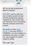 Yallo Internet Loyality Upgrade
