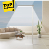 Wellcraft Lampe LED sur pied / Lumière inférieure et supérieure / 4000K / Détecteur de mouvement