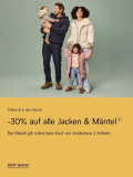 -30% sur toutes les vestes et manteaux®La réduction s’applique en ligne pour l’achat d’au moins 2 articles.