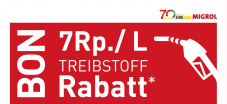7 centimes de rabais sur les carburants chez Migrol