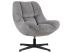 Conforama : Fauteuil Jade pivotant à 360° disponible en 3 coloris de tissu différents.