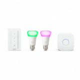 Chez Microspot : Pack Ampoules PHILIPS LED, Blanc et Couleur Ambiance
