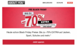 Jusqu’à 70% de réduction chez About You en amont du Black Friday