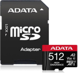 Adata High Endurance (512 Go, microSDXC, U3, UHS-I)