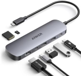 “Anker – Hub USB-C 7-en-1 avec HDMI 4K @ 60Hz / Charge Rapide 85W (sans adaptateur secteur)”