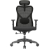 Chaise de bureau Apollo Vyra, d’une capacité de charge maximale de 110 kg, de couleur noire, chez Office World
