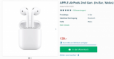 Encore une fois chez microspot : Des écouteurs APPLE AirPods 2e génération (intra-auriculaire, Blanc) !
