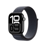 APPLE Watch Series 10 GPS (42 mm, Aluminium, Diamantschwarz) Sport Loop