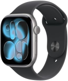 Apple Watch Series 11 GPS, boîtier en aluminium gris spatial de 46 mm avec bracelet sport noir – M/L sur Amazon.it
