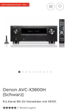 Super prix pour l’ampli-tuner AV Denon AVC-X3800H (noir)