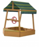 Un superbe Bac à sable pour les enfants au design d’un bateau de pirate chez Gonser !