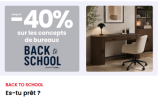 Promotion Conforama : jusqu’à 60 % de réduction sur une sélection d’articles de la rentrée scolaire