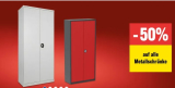 50% de réduction sur tous les armoires métalliques chez Jumbo