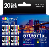 Cartouches d’encre GPC IMAGE 570XL 571XL, compatibles avec l’imprimante Canon TS5050