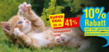 10% sur l’assortiment complet des produits pour chats chez Qualipet, des articles sélectionnés encore plus nettement réduits !