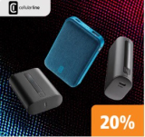 20 % de réduction sur les Powerbanks Cellularline chez Fust