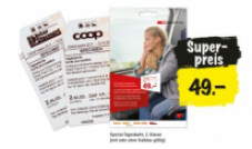 Carte journalière CFF 2ème classe adulte pour 49 CHF chez Coop et Interdiscount