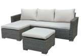 Home and More Ensemble de salon Denver Rotin (mélangé, 201 x 72 x 68 cm) livraison incluse chez Jumbo