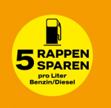 Coop Pronto bon pour une réduction de 5 centimes par litre (essence & diesel), valable jusqu’au 31.5.