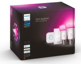 PHILIPS Hue White and Color Ambiance Starter Kit, Interrupteur Variateur + Hue-Bridge + 2x E27 / 9 W chez MediaMarkt