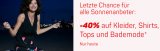 Promotion de 40 % de réduction chez Ackermann sur les robes, chemises, hauts et maillots de bain
