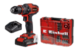 Perceuse-visseuse à percussion sans fil Einhell TE-CD 18/40 incl. batterie, chargeur et set d’accessoires de 64 pièces chez Jumbo