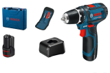 Perceuse-visseuse sans fil Bosch Professional GSR 12V-15 Kit (2x batteries 12V 2.0 Ah) avec garantie de 5 ans chez Jumbo