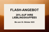 20% de réduction sur les cafés Nespresso à partir de 150 capsules, valable jusqu’au 30.10.