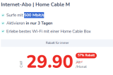 yallo Home Cable M (500 Mbit/s) – optionnel avec TV pour +CHF 5.-