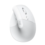 Souris verticale Logitech Lift pour Mac, Bluetooth, blanc cassé