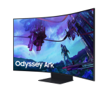 SAMSUNG Odyssey Ark 2e Génération (55″, VA-Panel, 600 nits, 4K @ 165 Hz) avec Mode Cockpit + Caméra Slim Fit pour Moniteur