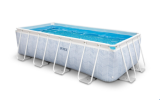 Diverses piscines et articles de sports nautiques en promotion chez Jumbo, par exemple la piscine Intex Prism Frame Chevron 400 x 200 x 100 cm (à retirer en magasin)