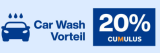 Présentez votre carte Cumulus et économisez 20 % sur votre prochain programme de lavage jusqu’au 16.11.25 !